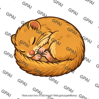 Hazel dormouse hibernating