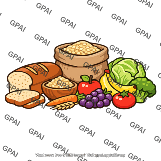 Basic foods assortment