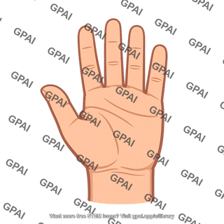 Hand five fingered