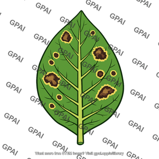 Tobacco leaf infected