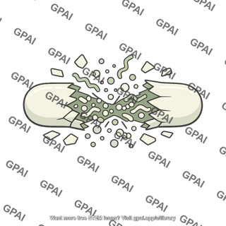 Bacterium lysed