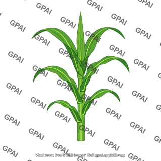 Maize young plant