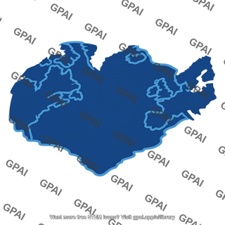 Abstract blue map