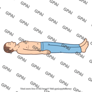 Person lying supine