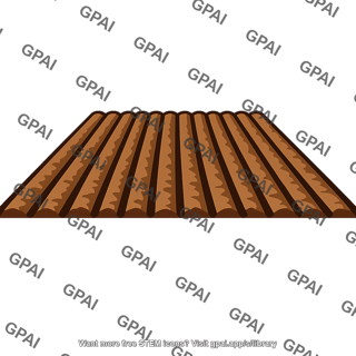 Farmland tilled furrows