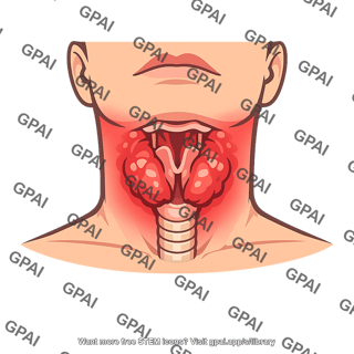 Swollen thyroid gland