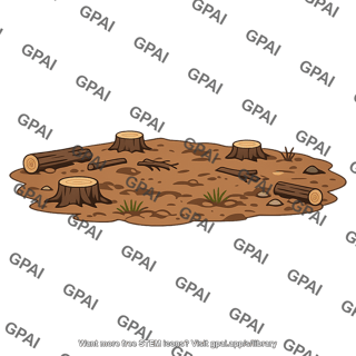 Deforested area