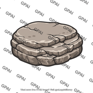 Erosion worn rock