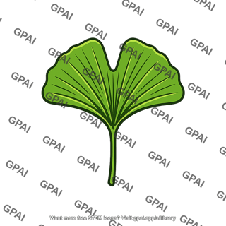 Ginkgo biloba leaf