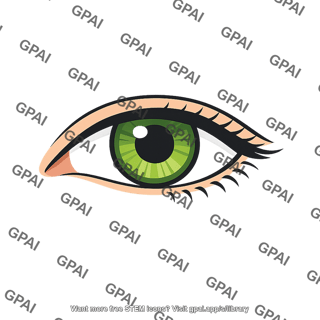 Human eye green