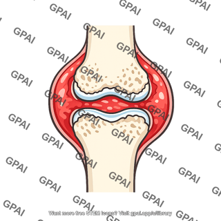 Inflamed synovial joint