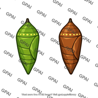 Butterfly pupa