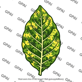Tobacco leaf mosaic diseased