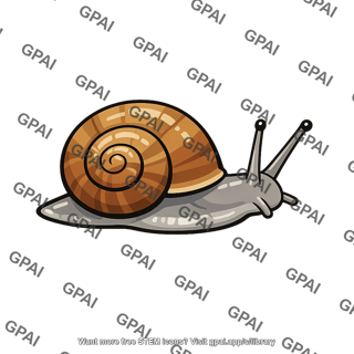 Cartoon snail