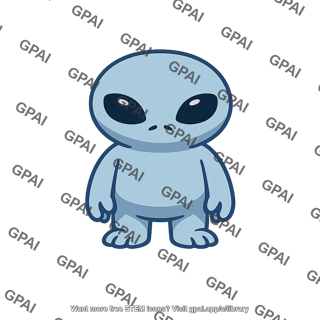 Cartoon alien