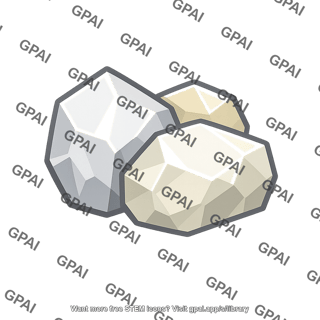 Mineral crystalline particle