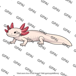 Axolotl salamander paedomorphic