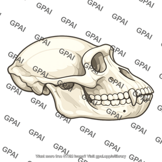 Chimpanzee skull