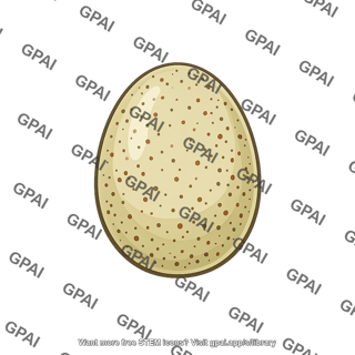 Greater prairie chicken egg