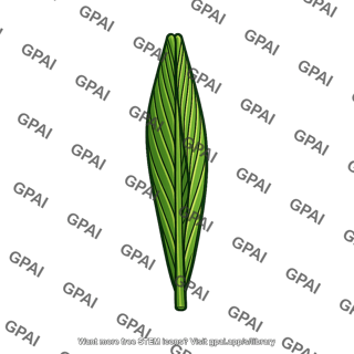 Sensitive plant leaflet folded