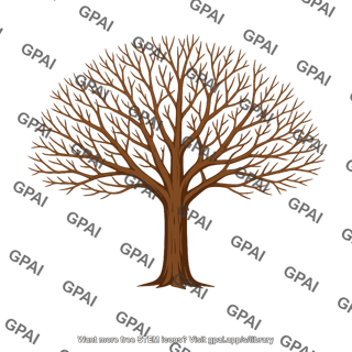 Deciduous tree leafless
