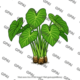 Taro plant