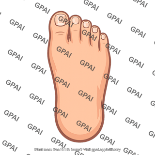 Foot five toed