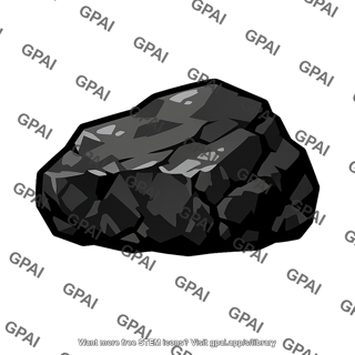 Fossil fuel coal lump