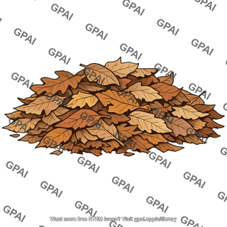 Leaf litter pile