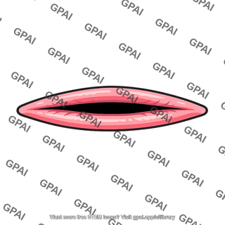 Parted lips
