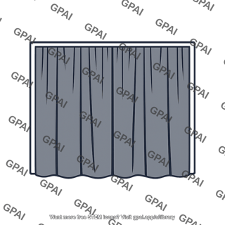 Window closed curtains