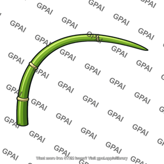 Plant stem curved