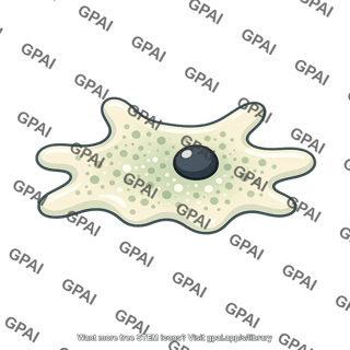 Cellular slime mold amoeboid cell