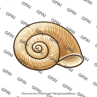Spiral mollusc shell