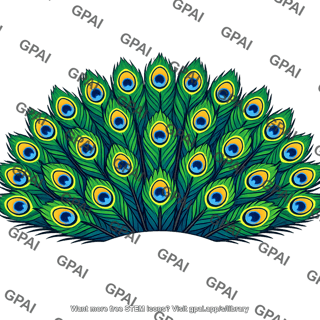 Peacock tail