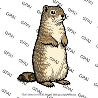 Belding ground squirrel upright