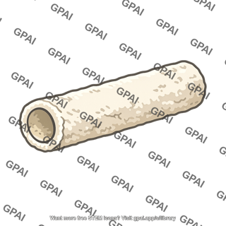 Calcium carbonate tube