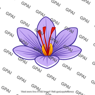 Saffron flower