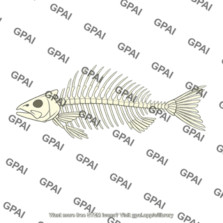 Fish skeleton