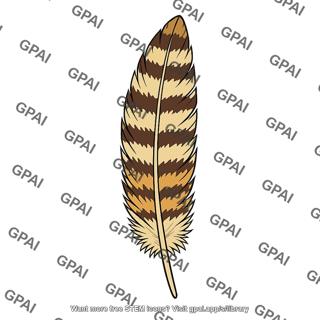 Prairie chicken feather