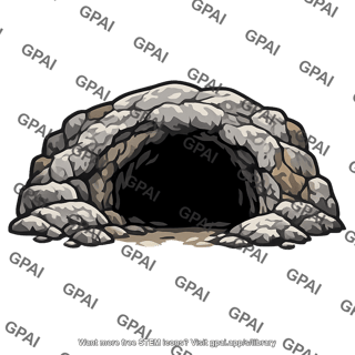 Rocky cave entrance
