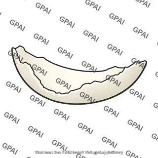 Bird eggshell fragment