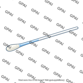 Nasal swab coated