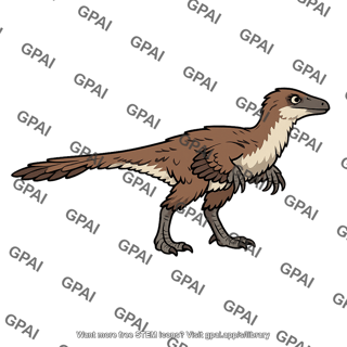 Feathered theropod
