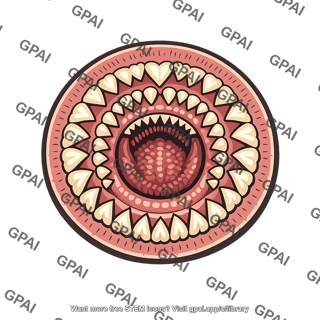 Lamprey mouth rasping