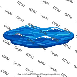 Seawater wave patch