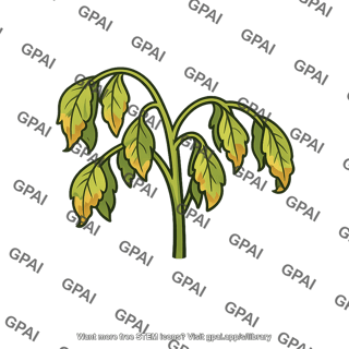 Plant drought wilted
