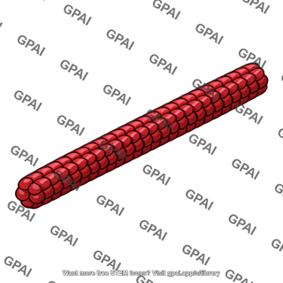 Sickle cell hemoglobin fiber