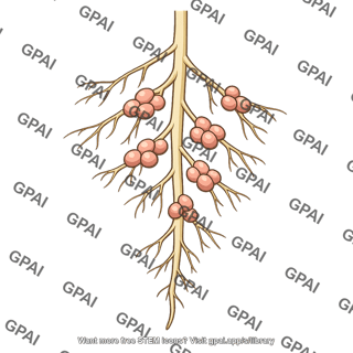 Legume root with nodules