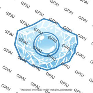 Air bubble in ice